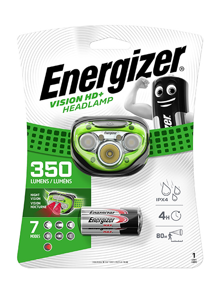 Energizer<sup>®</sup> Visie HD+ Hoofdlamp