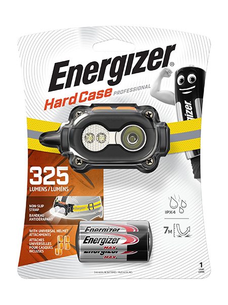 Energizer<sup>®</sup> Hardcase Pro Hoofdlamp met accessoire