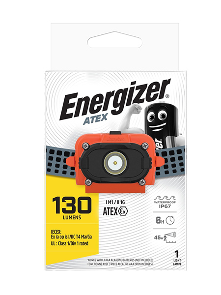 Energizer<sup>®</sup> Atex Hoofdlamp
