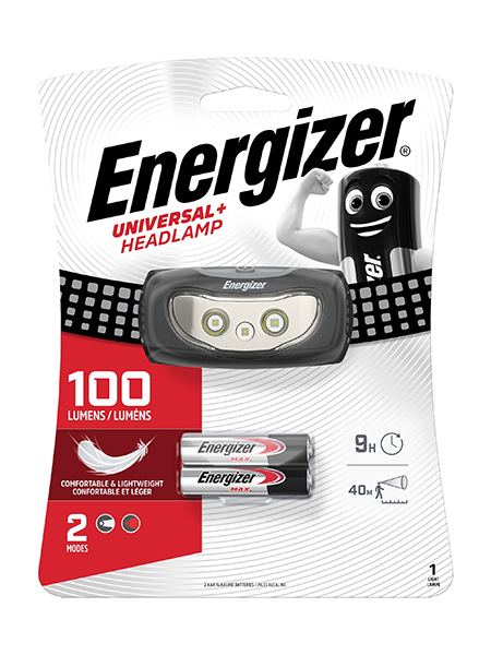 Energizer<sup>®</sup> Universele Hoofdlamp LED hoofdlamp