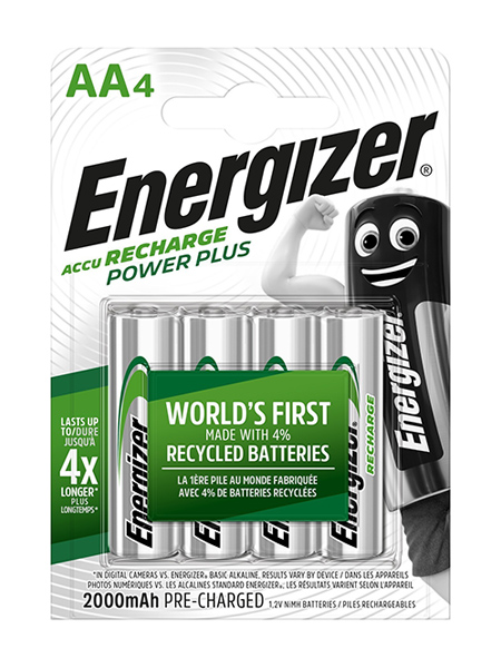 Pilas recargables Energizer® Power Plus – AA