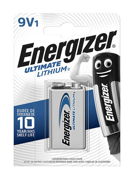 Energizer® Pilas Ultimate Lithium – 9V