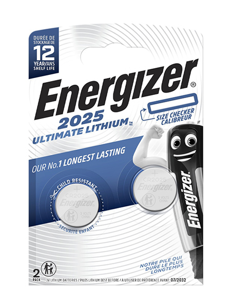ENERGIZER® ULTIMATE LITHIUM COIN – CR2025