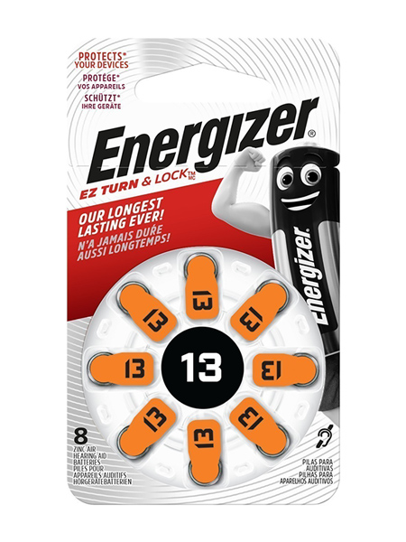 Baterie Energizer® do aparatów słuchowych 13