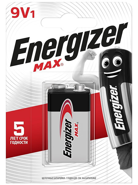 Щелочные Батарейки Energizer® Max – 9V