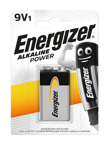 Energizer® Alkaline Power-batterier - 9V