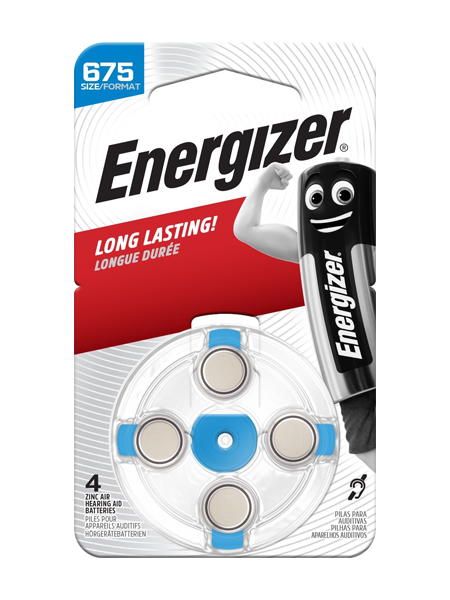 Energizer<sup>®</sup> Hearing Aid Batteries – 675
