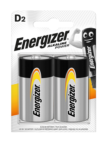Energizer<sup>®</sup> Alkaline Power – D