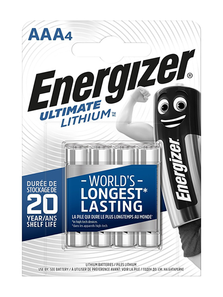 Batterie Energizer Ultimate Litio - AA, AAA & 9V Italian