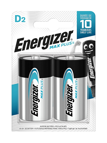 Щелочные Батарейки Energizer®  Max Plus ™ – D