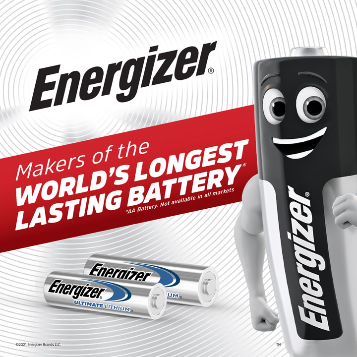 Energizer® Batteries, Battery Chargers and Flash Lights